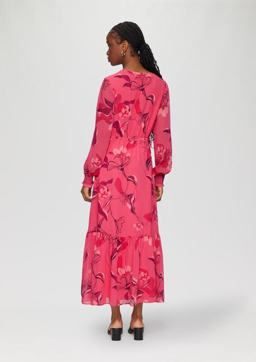 Image du produit s.Oliver Kleid Langes Chiffonkleid mit Smok-Details (34)