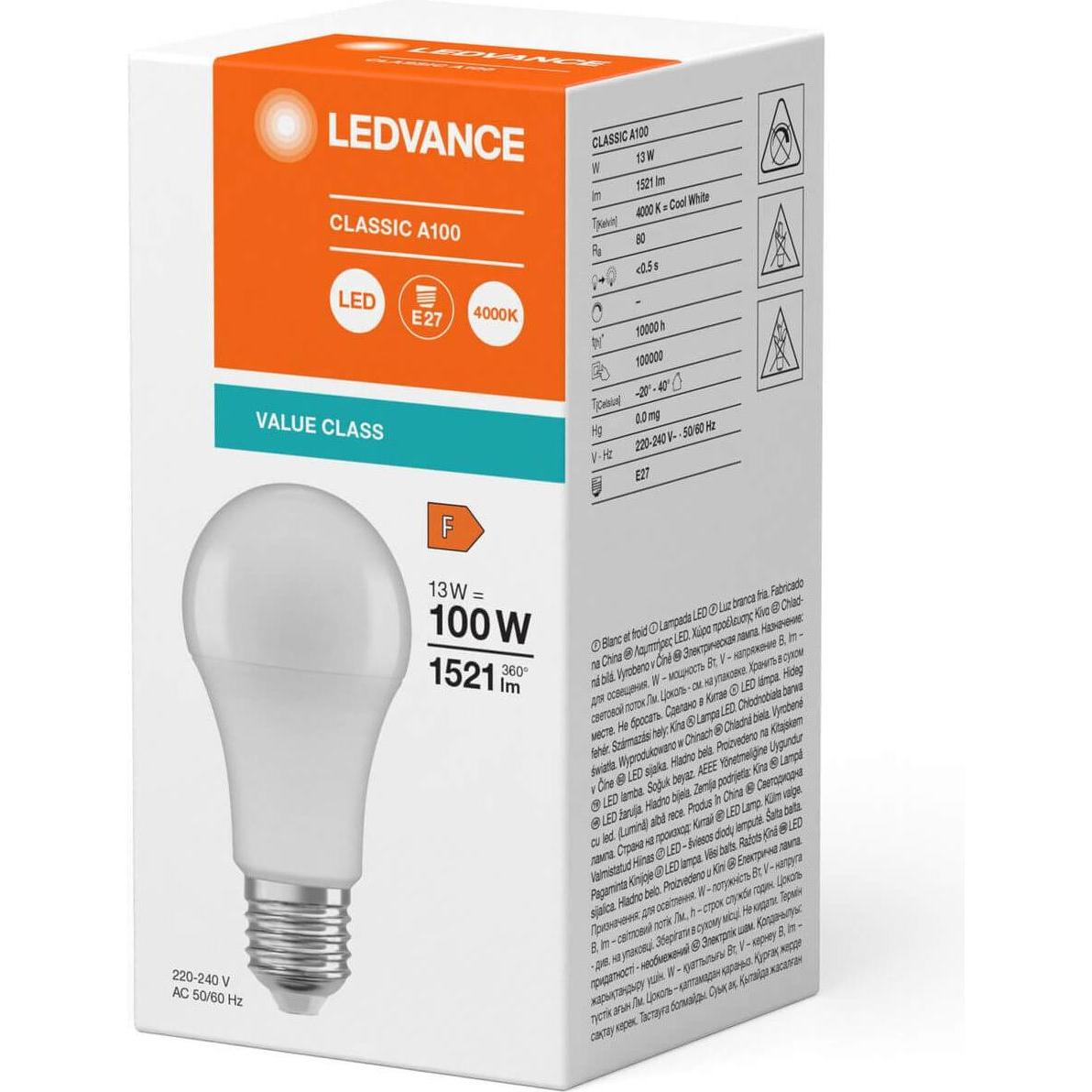 Thumbnail - Ledvance, Leuchtmittel, LED-Lampe (E27, 13 W, 1521 lm, 1 x, F)
