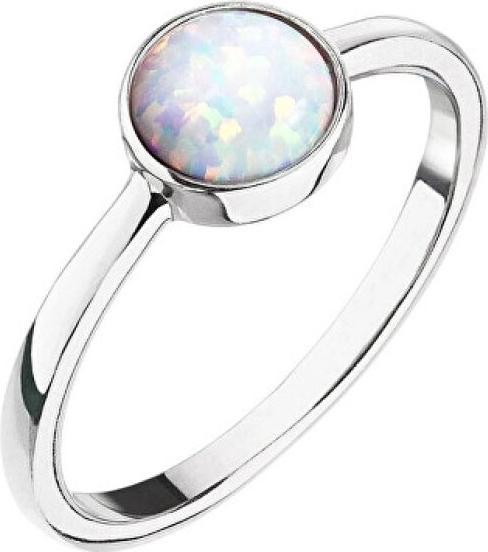 Immagine prodotto Evolution Group Silver Ring with White Opal 15001.1 White Circuit 56 mm (56, 925 Argento)
