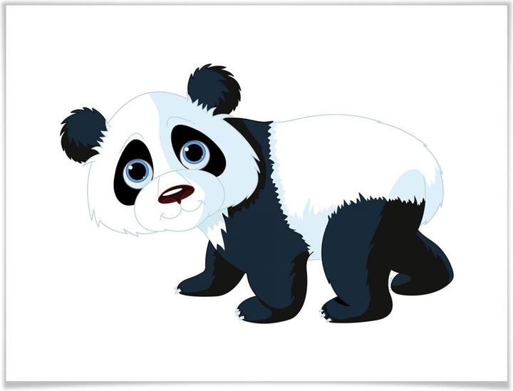 Produktbild Trenddeko Laufender Panda (120 x 100 cm)