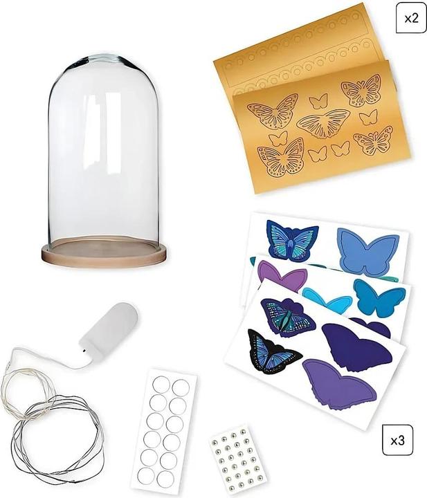 Actual product image Janod Butterfly glass bell jar