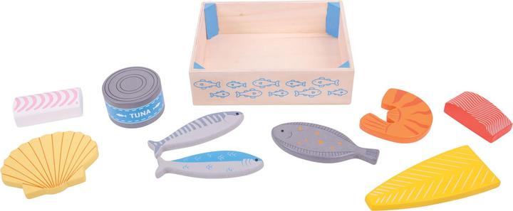 Actual product image Bigjigs Wooden box with fish
