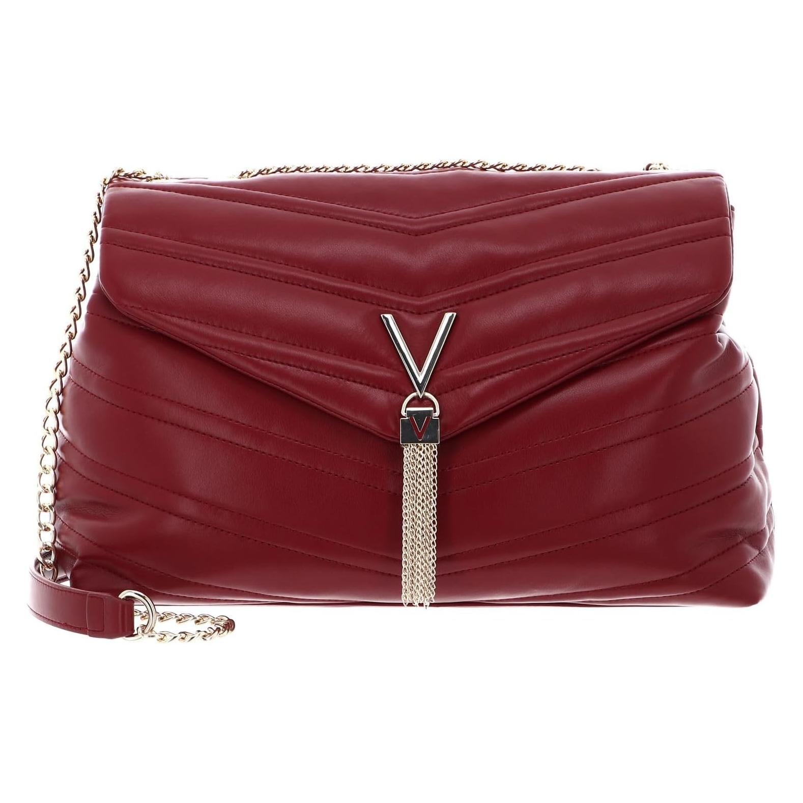 Valentino, Vrouwen, Handtas, Privilege Klappentasche In Edlem Rot Mit Eleganten Golddetails, Rood