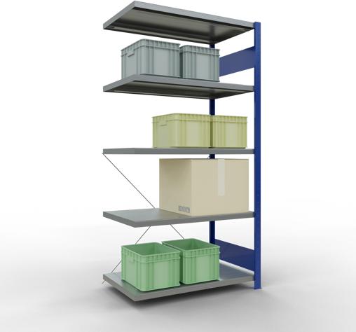 Actual product image Schulte Lagertechnik MULTIplus330 boltless bay system with cross brace
