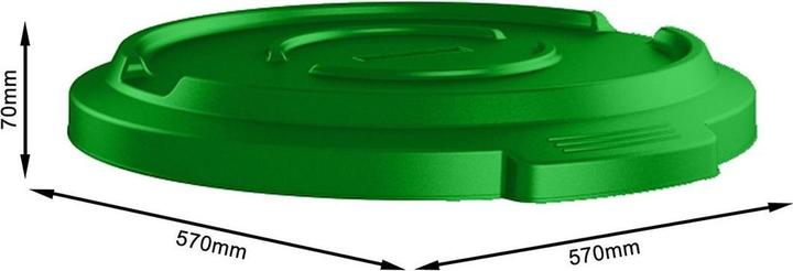 Actual product image Rotho TITAN lid (120 l)