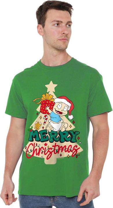 Immagine prodotto Rugrats Merry Christmas Maglietta Tommy Pickles Uomo (XL)