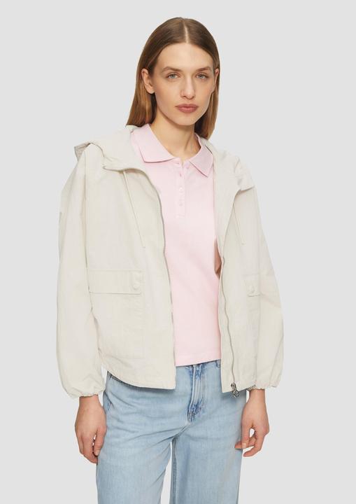 Actual product image S.Oliver Outdoor-Jacke Leichte Outdoor-Jacke im Relaxed Fit mit Fledermausärmeln und Kapuze (XL)