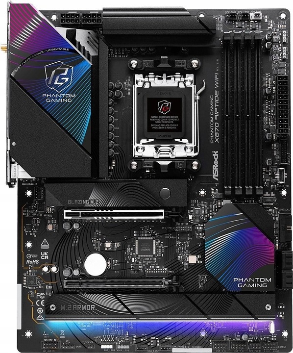 AsRock Phantom Gaming X870 Riptide WiFi (AM5, AMD X870, ATX)
