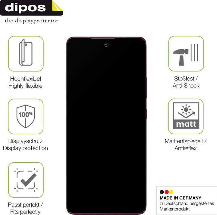 Produktbild Dipos Full Cover Schutzfolie Matt (1 Stk., Motorola Edge 30 Fusion)