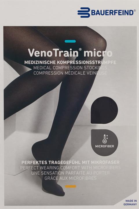 Actual product image Veno Train MICRO A-G KKL2 M plus/short geschlossene Fussspitze schwarz Haftband Spitze normal (M)