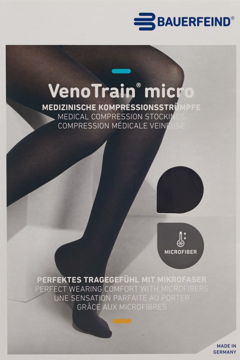 Produktbild Veno Train MICRO A-G KKL2 M plus/short geschlossene Fussspitze schwarz Haftband Spitze normal (M)