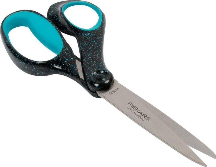 Image du produit Fiskars 1067869 Ciseaux pour adolescents, gauchers, noir/turquoise (20 cm)