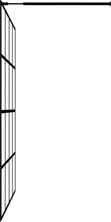 Immagine prodotto VidaXL Duschwand mit Ablage für Walk-In-Dusche Schwarz 100x195 cm ESG (100 cm, 100 cm, 195 cm)