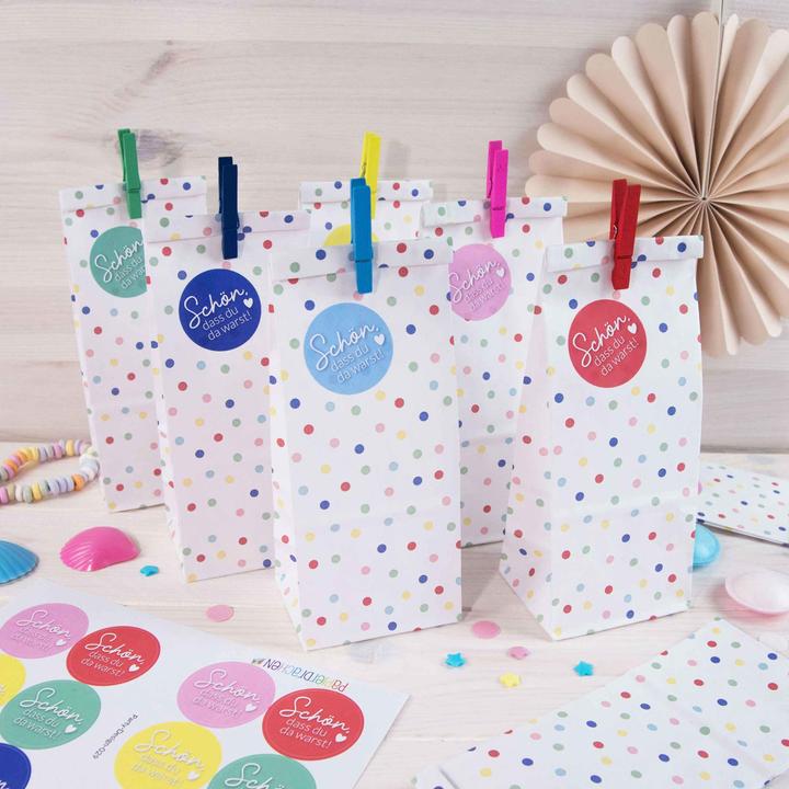 Actual product image Papierdrachen Birthday bags (Gift bag, 24 x)