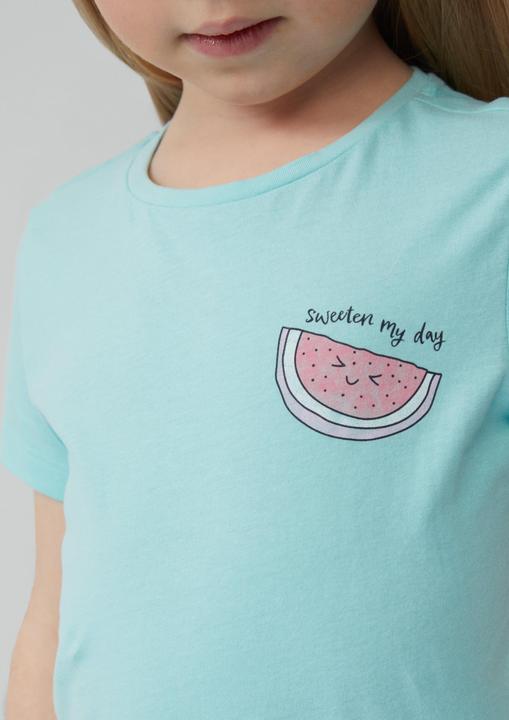 Actual product image S.Oliver T-Shirt T-Shirt mit Front- und Rückenprint im Loose Fit (104, 110)