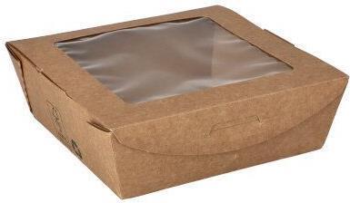 Actual product image Papstar 87251 Disposable Food Container Cardboard, Polylactide (PLA) (40 x)