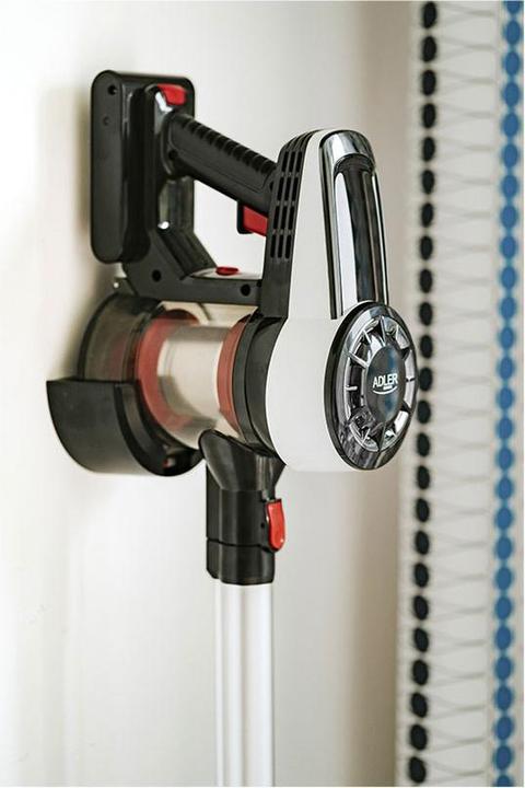 Actual product image Adler AD 7048 Bagless vacuum cleaner with brushless motor technology, White/Black/Red
