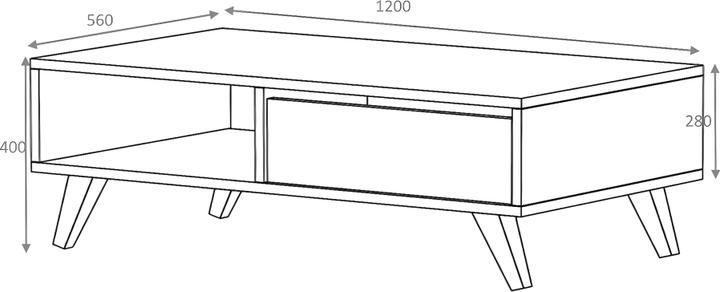 Produktbild Vente-unique Solamia (120 x 40 x 56 cm)