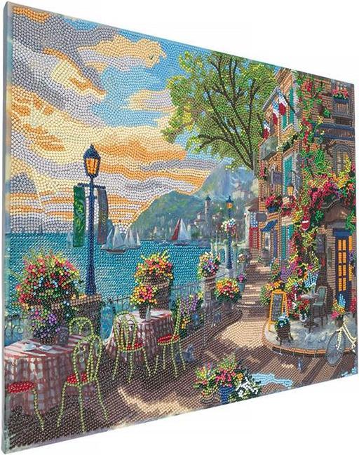 Image du produit Craft Buddy Crystal Art Kit French Riviera Café 40 x 50 cm