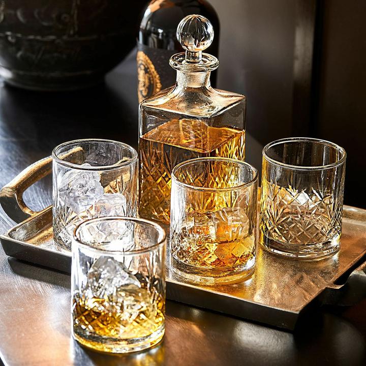 Produktbild Loberon Karaffe mit Glas 4er Set Kerrington klar (0.75 l)