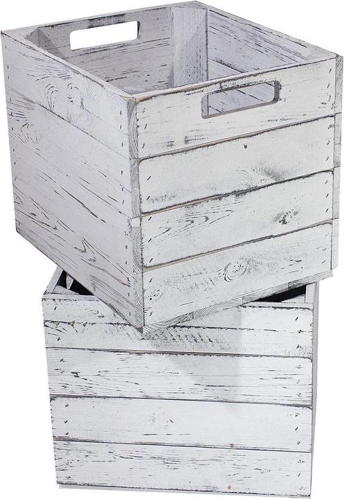 Actual product image Holz Zollhaus Storage box vintage shabby 33 x 38 cm (33 cm, 39.61 l)