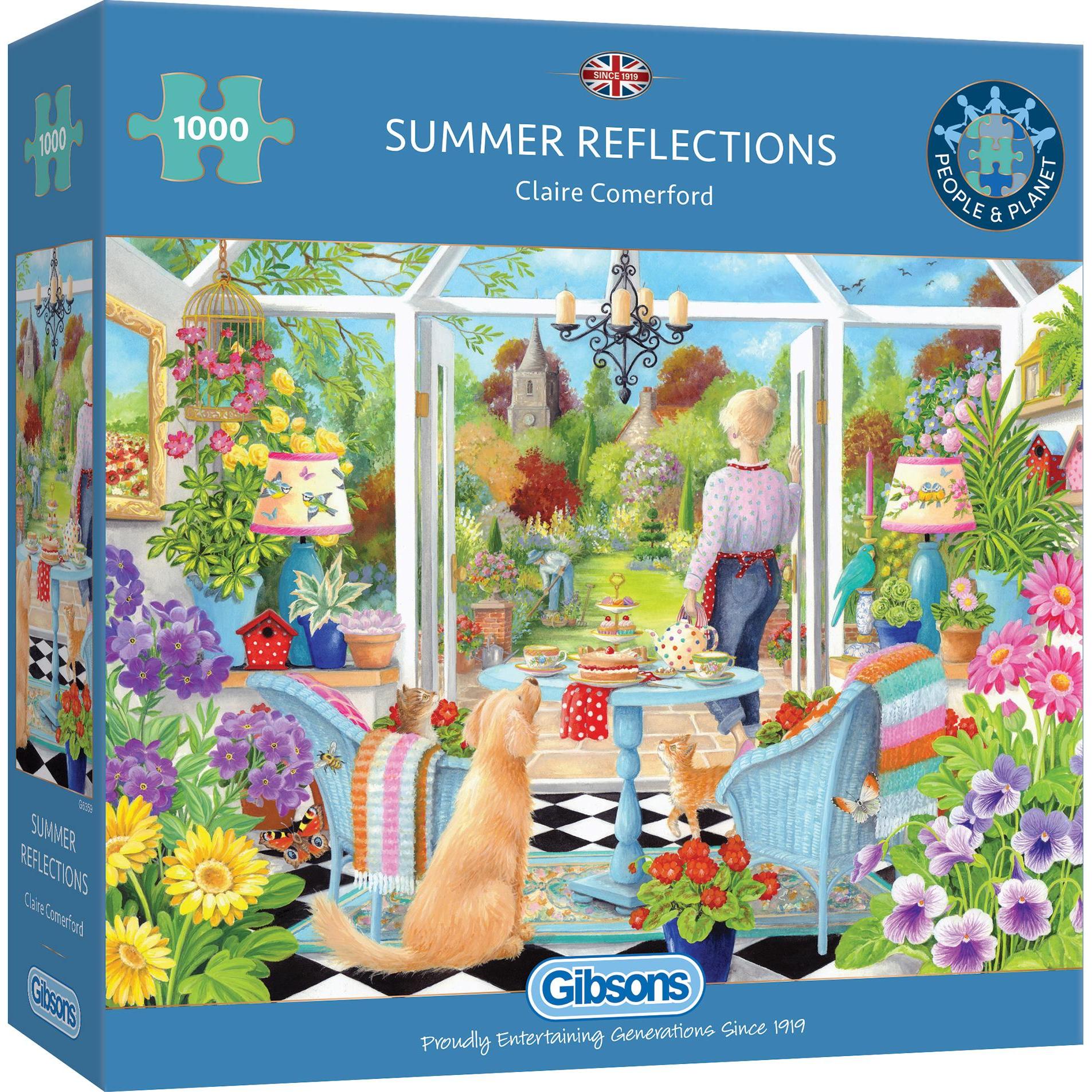 Gibsons Puzzle Reflexion des Sommers 1000 Teile (1000 Teile)