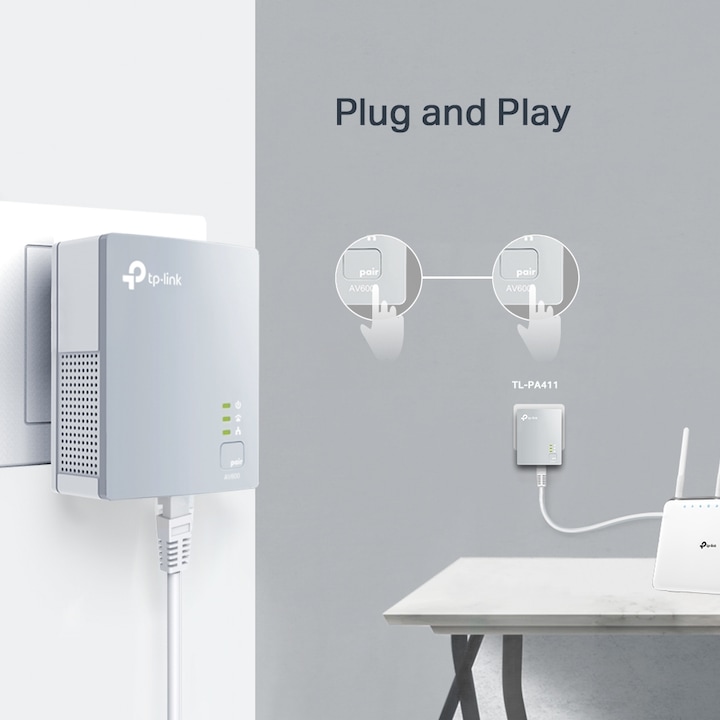 Actual product image TP-Link Tl-Pa411kit V2 (500 Mbit/s)