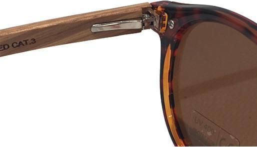 Produktbild Bekos Elegante Sonnenbrille mit Zebra-Holzbügel