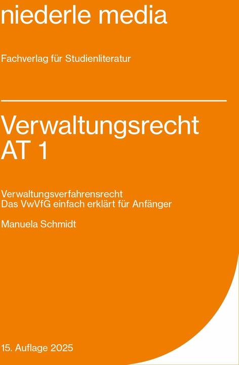 Produktbild Verwaltungsrecht AT 1 (Deutsch, Manuela Schmidt, 2022)