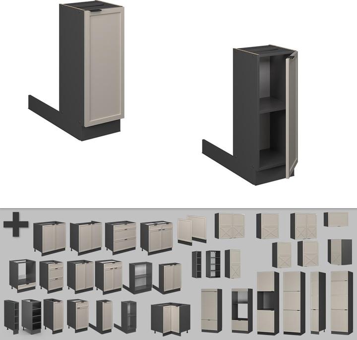 Produktbild Vicco Kücheninsel Fame-Line (70 x 70 x 82 cm)