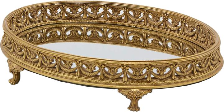 Produktbild Schubiger Oval Gold mit Spiegel H: 8 cm