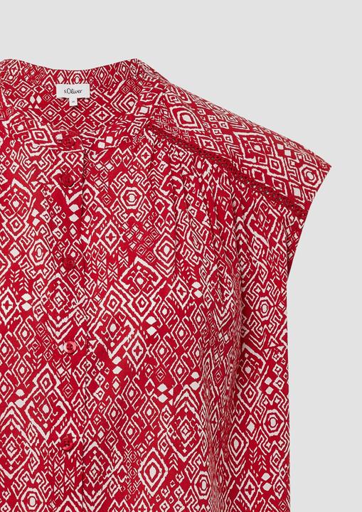 Immagine prodotto s.Oliver Bluse Weites Blusentop mit Raffung und Spitzen-Detail (36)