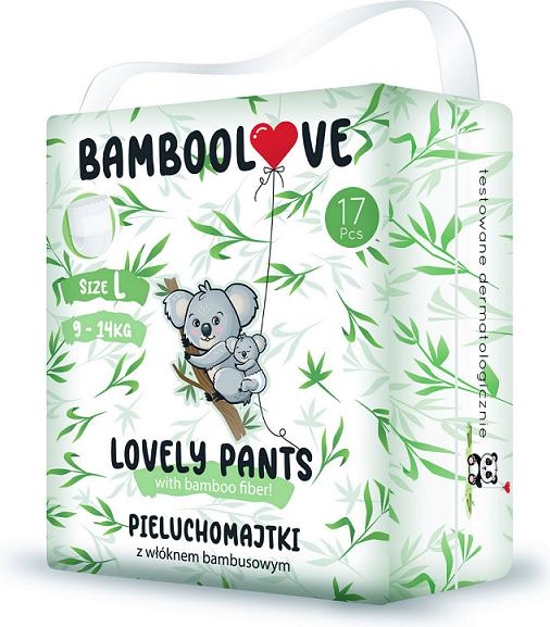 Actual product image Bamboolove diapers Lovely Pants L, 9-14 kg, 18 pcs. (Size L, Pack, 18 Piece)