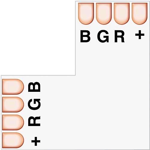 EVN, Accessori per illuminazione, LSTR10RGBL Connettore RGB LV 10mm