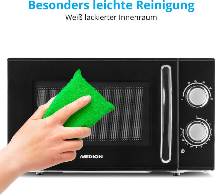 Produktbild Medion MD 15644 Mikrowelle 700W 17L schwarz (17 l)