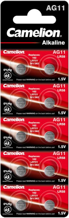 Produktbild Camelion Batterie Alkaline AG11 0% Mercury/Hg 10 St. - Batterie - 9V-Block (10 Stk., 11A, 21 mAh)