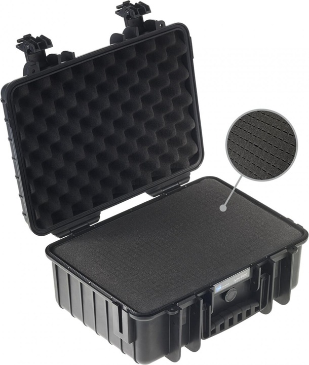Actual product image B+W Foam insert SI for Outdoor Cases Type 4000 The flame-retardant foam inserts from k (Kamera Taschenerweiterung)
