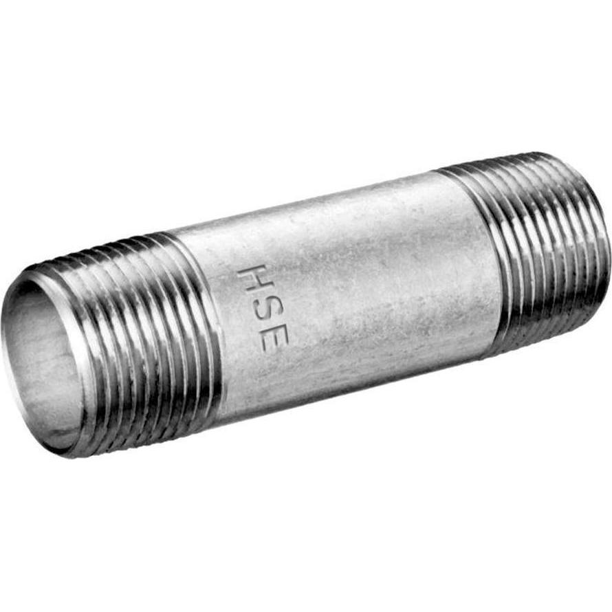 Hermann schmidt, Rohrverbindungstechnik, HS Rohrdoppelnippel 530/23 DN 15, 1/2x120, verzinkt (Doppelnippel)