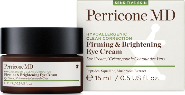 Produktbild Perricone MD Hypoallergenic Clean Correction Firming & Brightening Eye Cream 0.5 fl. oz. (Crème, 15 ml, Tag + Nacht)