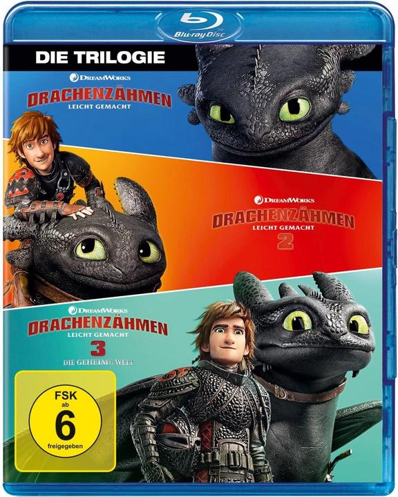 Domptage des dragons facile 1 - 3 Collection de films - Blu Ray (Blu-ray, Allemand, Français, Italien, Anglais)