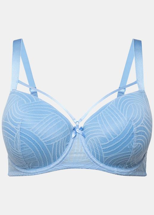 Actual product image Ulla Popken Textured Wave Lace Underwire Bra (85 C)