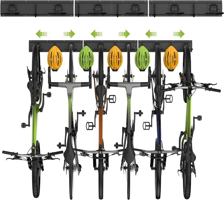 Housolution Velo Wandhalterung für 6 Räder & Helme