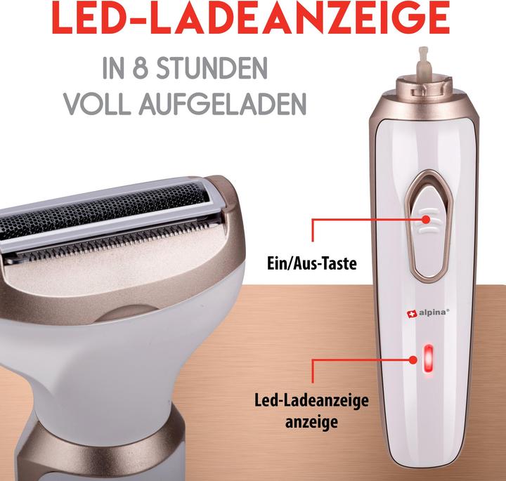Actual product image alpina Ladyshaver 4pc b/o 600mAh 3W