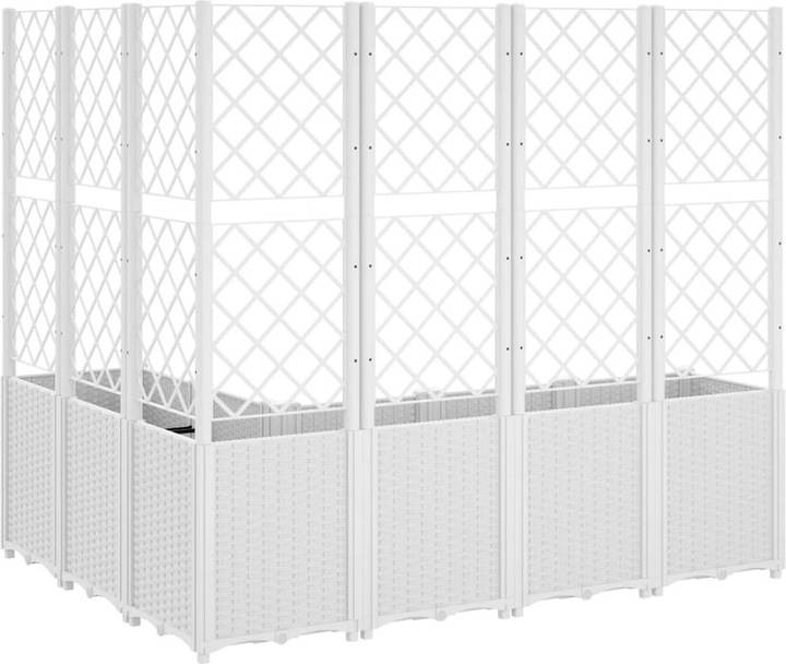 Actual product image VidaXL Planter with trellis PP