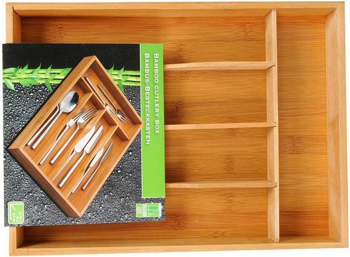 Produktbild 5Five Besteckkasten - 6 Fächer - erweiterbar - Bambus