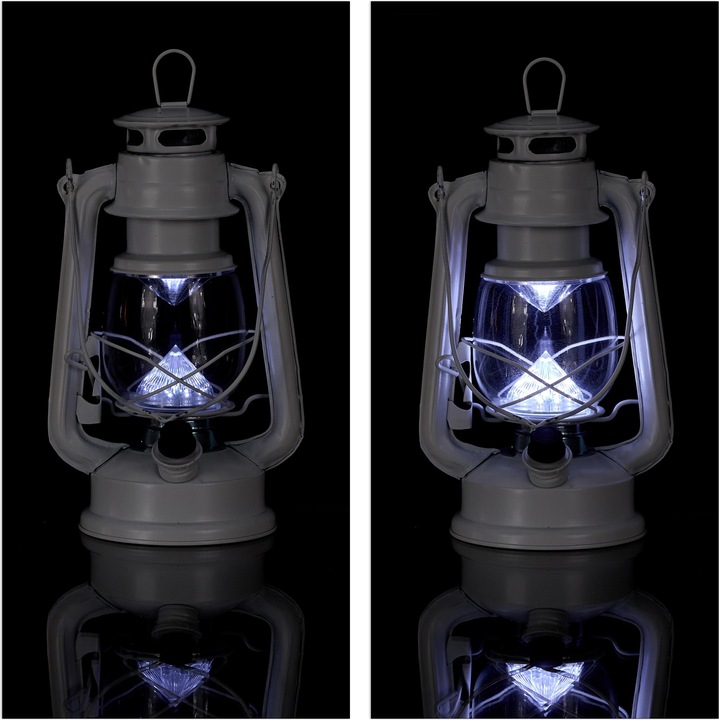 Actual product image Relaxdays LED Storm Lantern (15 x 11.5 x 24 cm, 1 x)