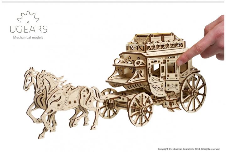 Produktbild Ugears Pferdekutsche