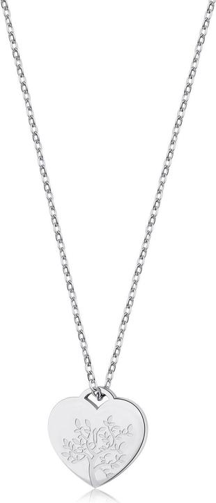Produktbild Sagapo S'AgapÃµ - Steel necklace Heart Be My Family SBY001 (Stahl)