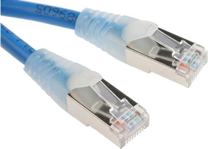 Produktbild RS PRO Patchkabel Kat.5e FTP 0,5m blau (FTP, CAT5e, 0.50 m)