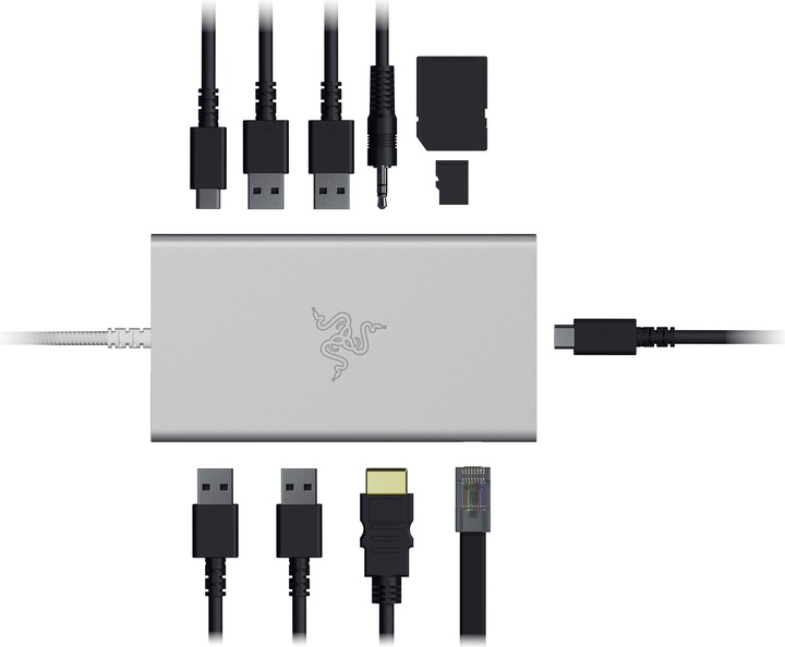 Immagine prodotto Razer Dock USB-C - Edizione Mercury (USB-C, 11 Porti)